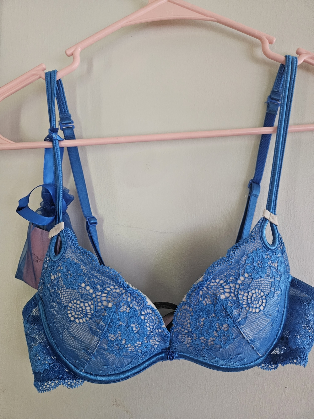 Victoria's Secret Blue Lace Pushup Bra 5 Ways To Wear
